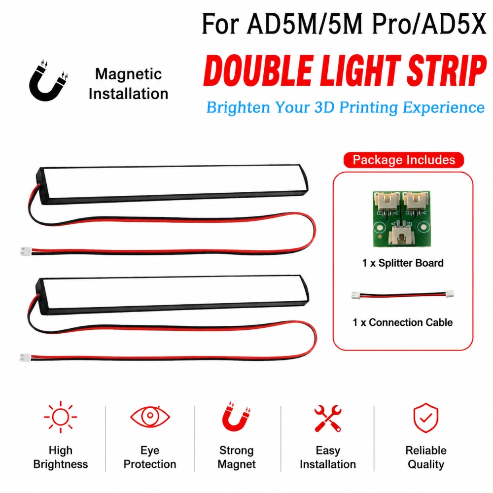 3D Printing Workshop - 24V LED Double light strip For