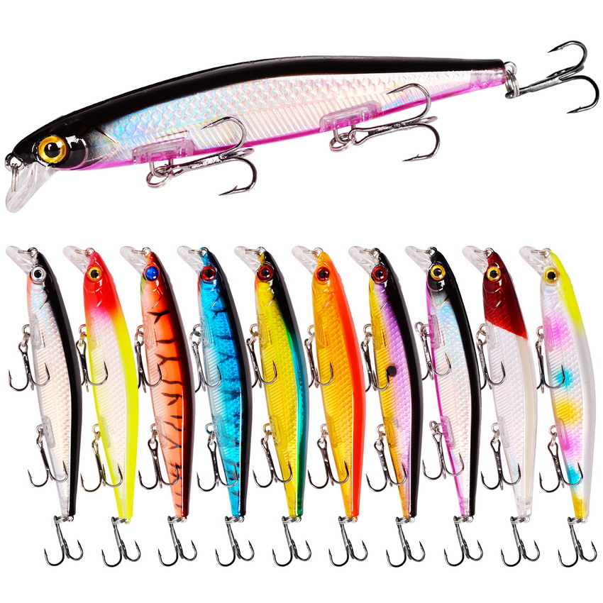 3D Printing Lure - 11cm 12.9g Minnow Fishing Lure Laser
