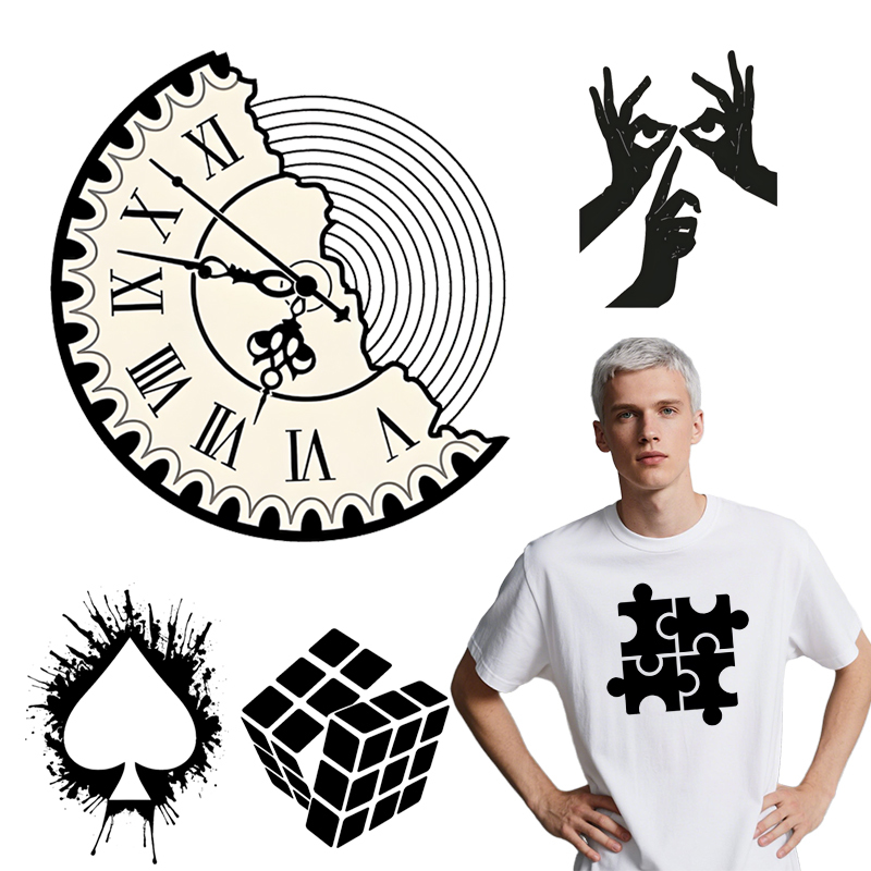 3D Printing Vinyl - Black art dtf clothing hot stamping