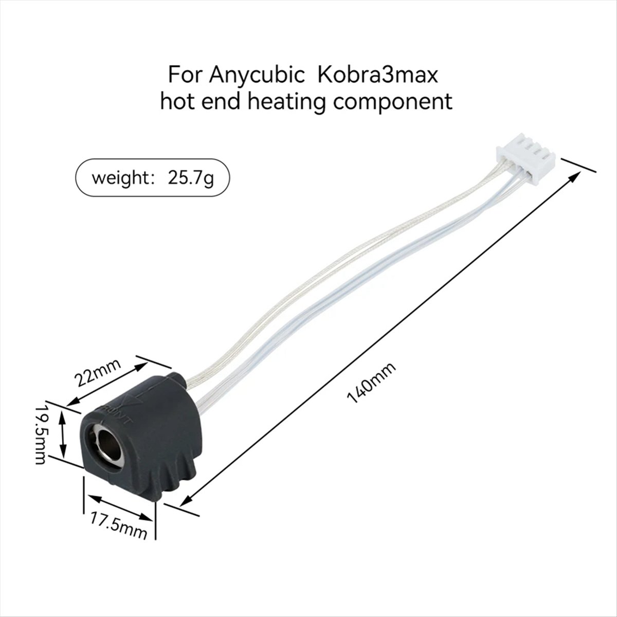 Nozzle 0.4Mm Hardened - A64I For 3 Max Hotend Integrated