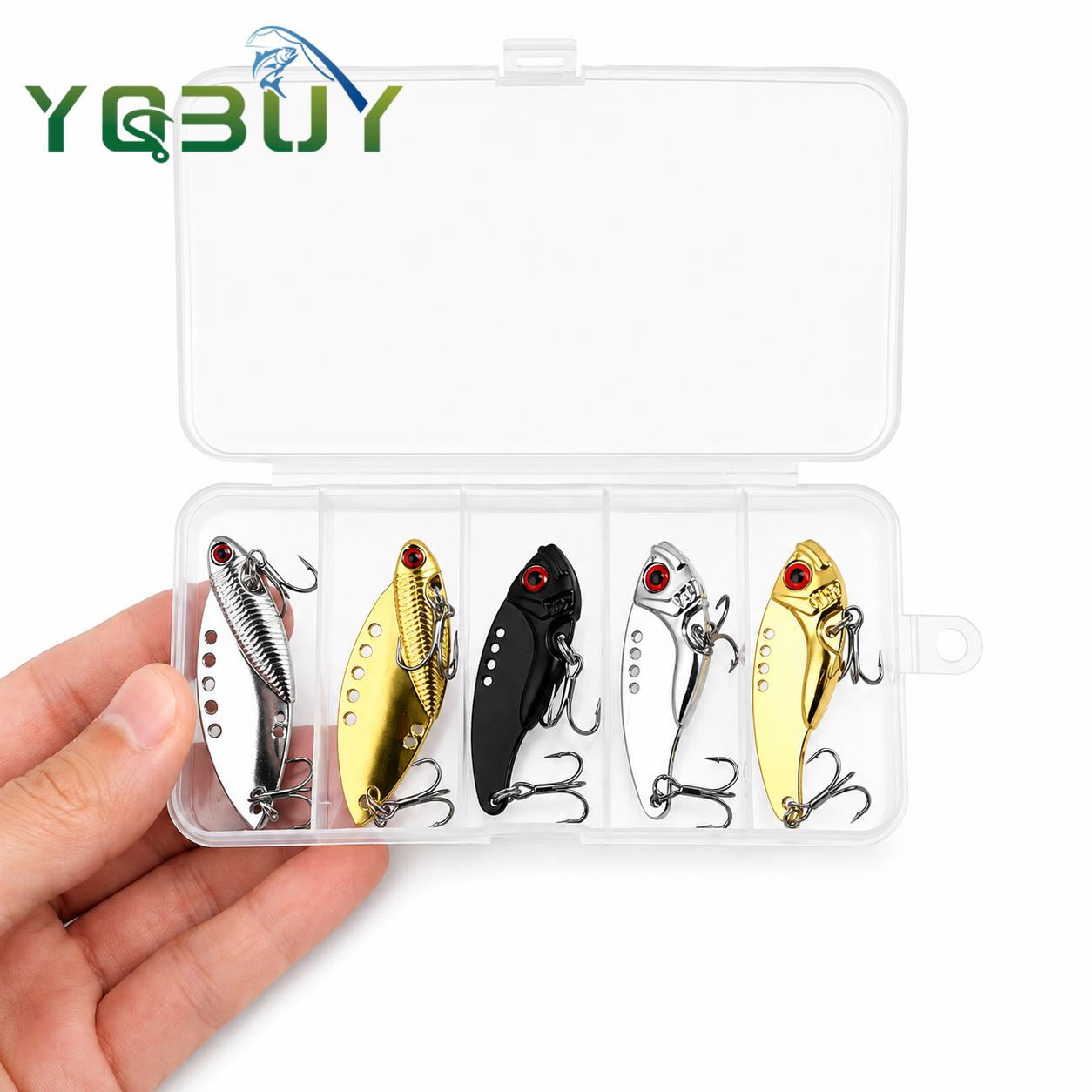 3D Printing Lure - 5pcs Boxxed 10g Metal VIB Fishing