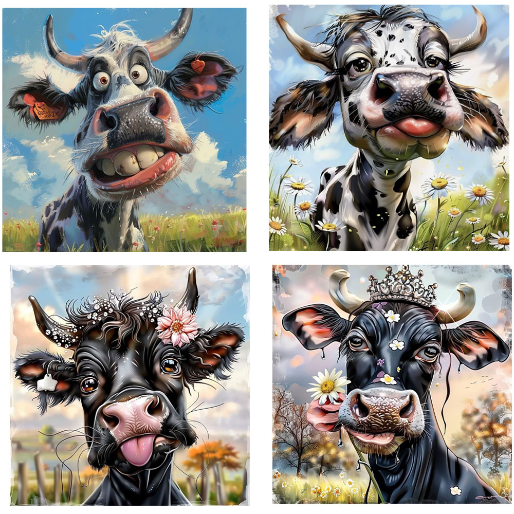 3D Printing Vinyl - Funny Cow Print Iron On Transfers