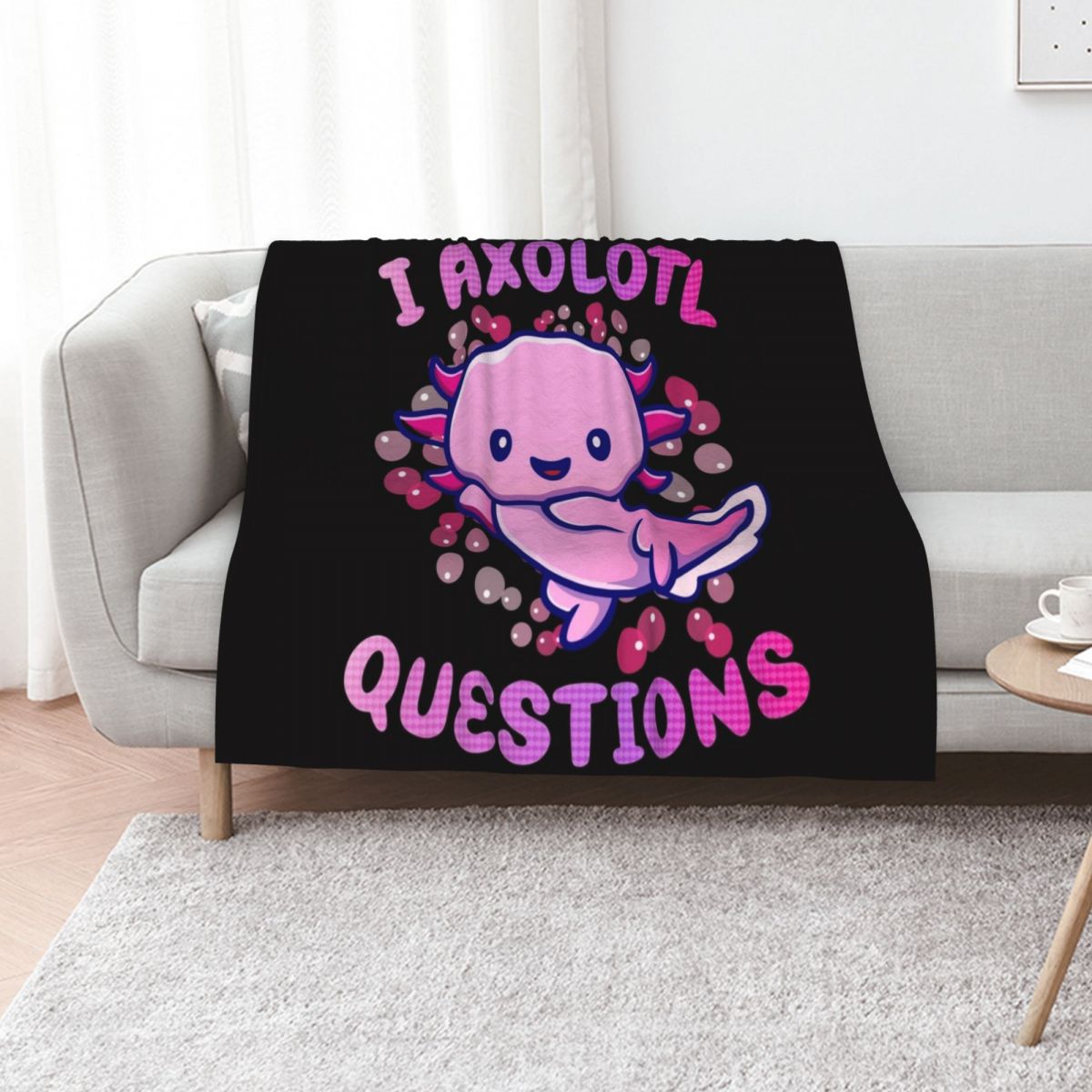 3D Printing Question - i axolotl questions Throw Blanket Elegant
