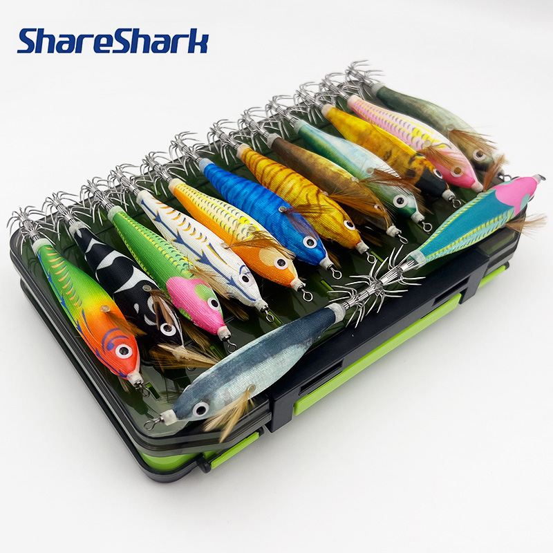 3D Printing Lure - ShareShark Fishing Lure 14PCS Fishing Wood