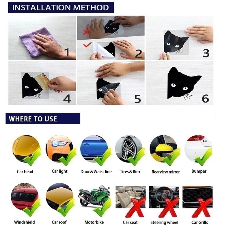 Car Sticker Animal Cat Paw Pri - 3D Printing Vinyl review and price