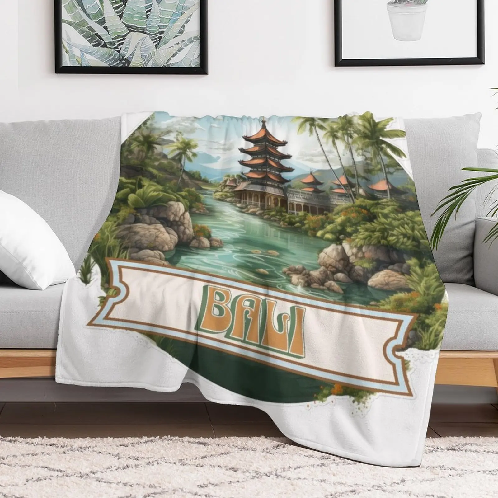 Bali Indonesia Throw Blanket V - 3D Printing Bali review and price