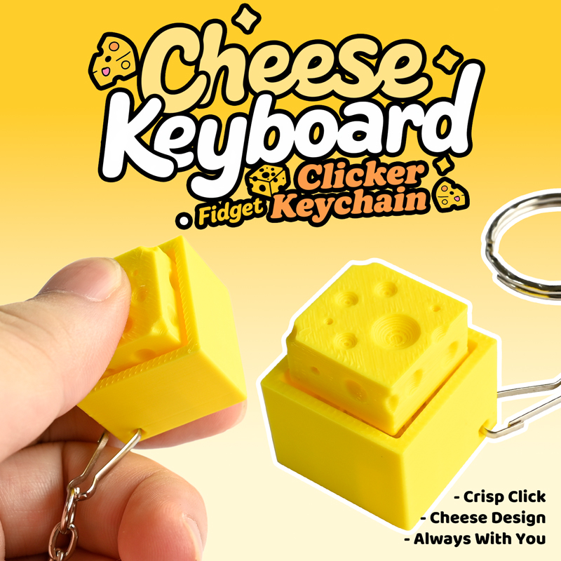 3D Printed Cheesy Key Fidget C - 3D Printing Model Free review and price