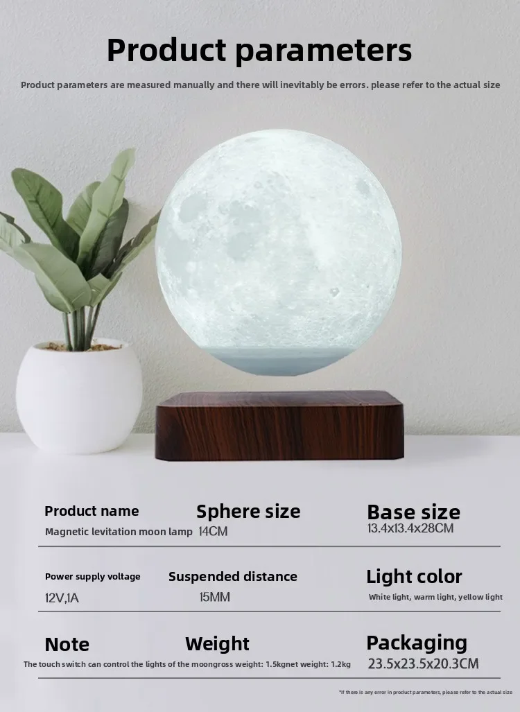 Maglev moon lamp home 3D print - 3D Printing Technology review and price