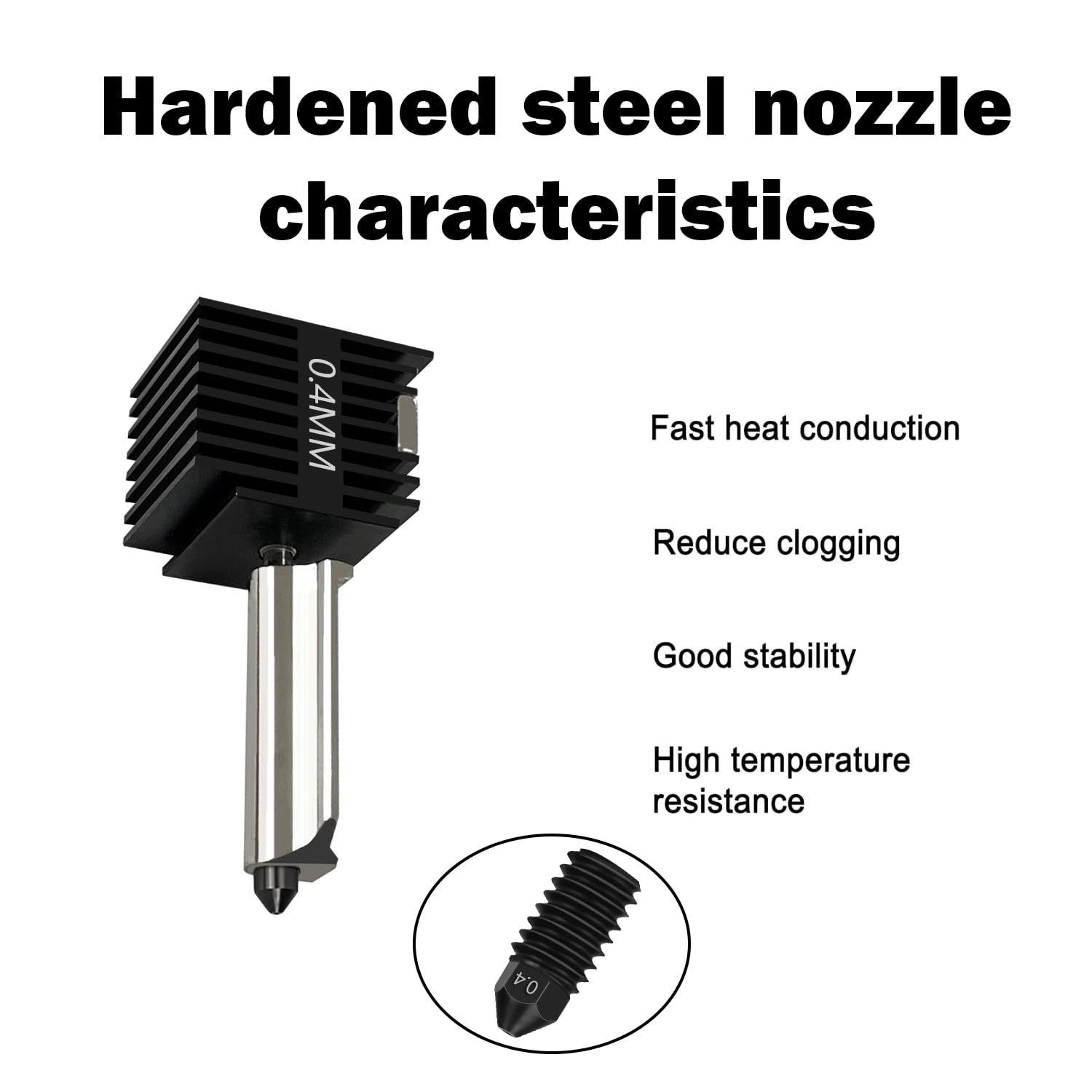 4 Pack A1 Mini/A1 Hotend Print - Nozzle 0.4Mm Hardened review and price