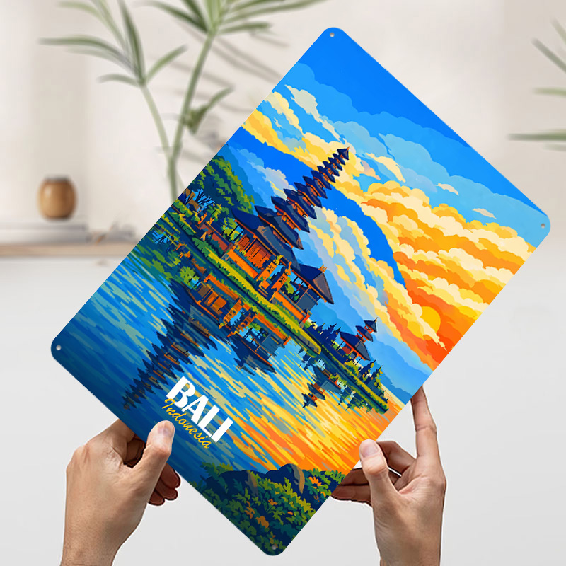 Bali Ulun Danu Temple At Sunse - 3D Printing Bali review and price