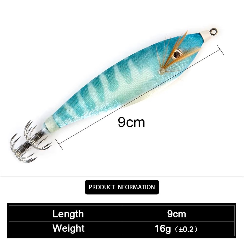 FTK 16g Squid Jig Sea Fishing  - 3D Printing Lure review and price