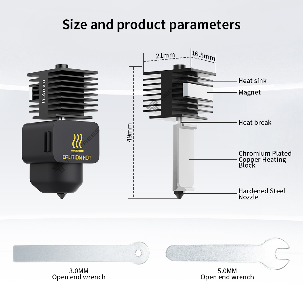 Upgrade Hotend Kit for Bambu L - Nozzle 0.4Mm Hardened review and price