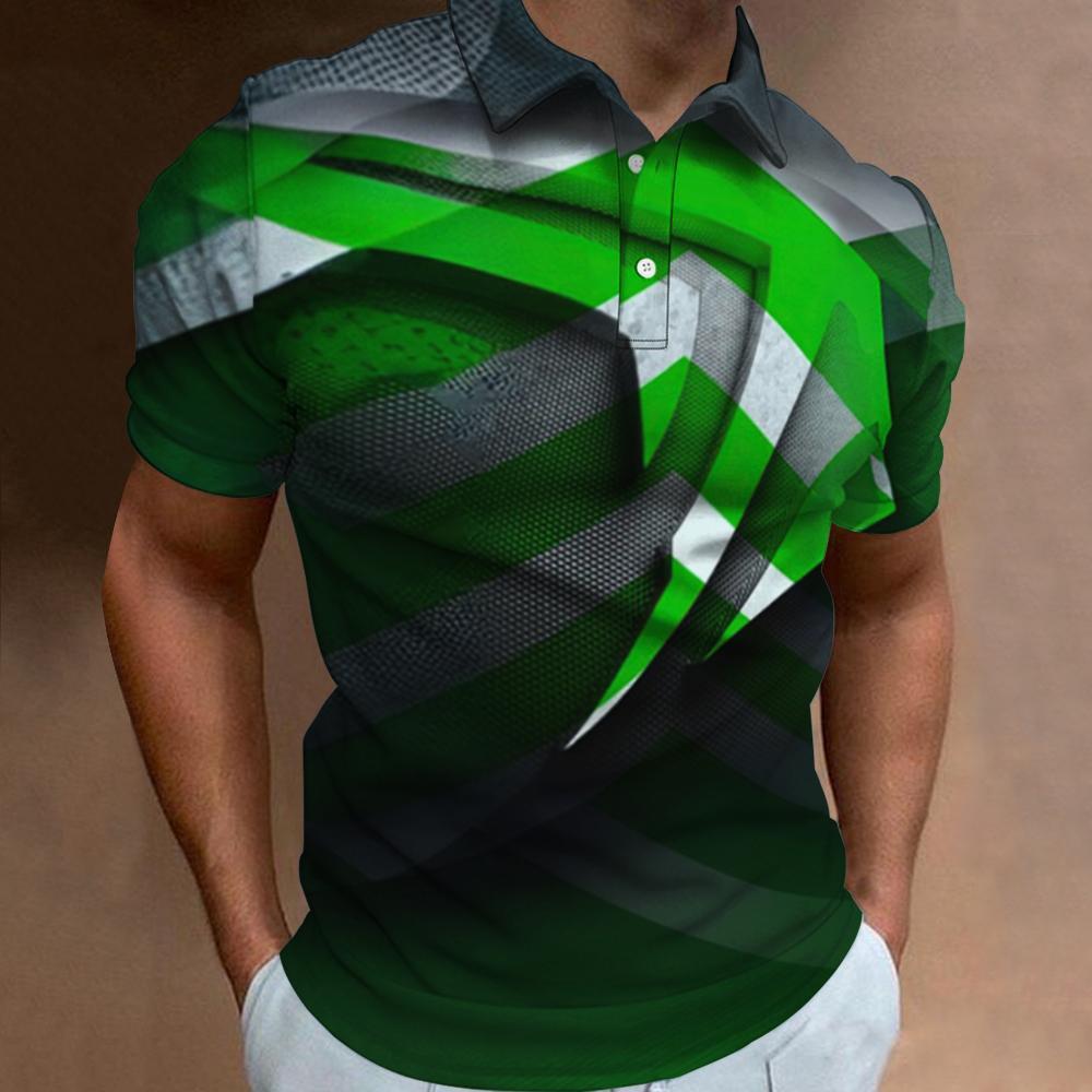 Fashion Polo T-Shirts For Men  - 3D Printing Technology review and price