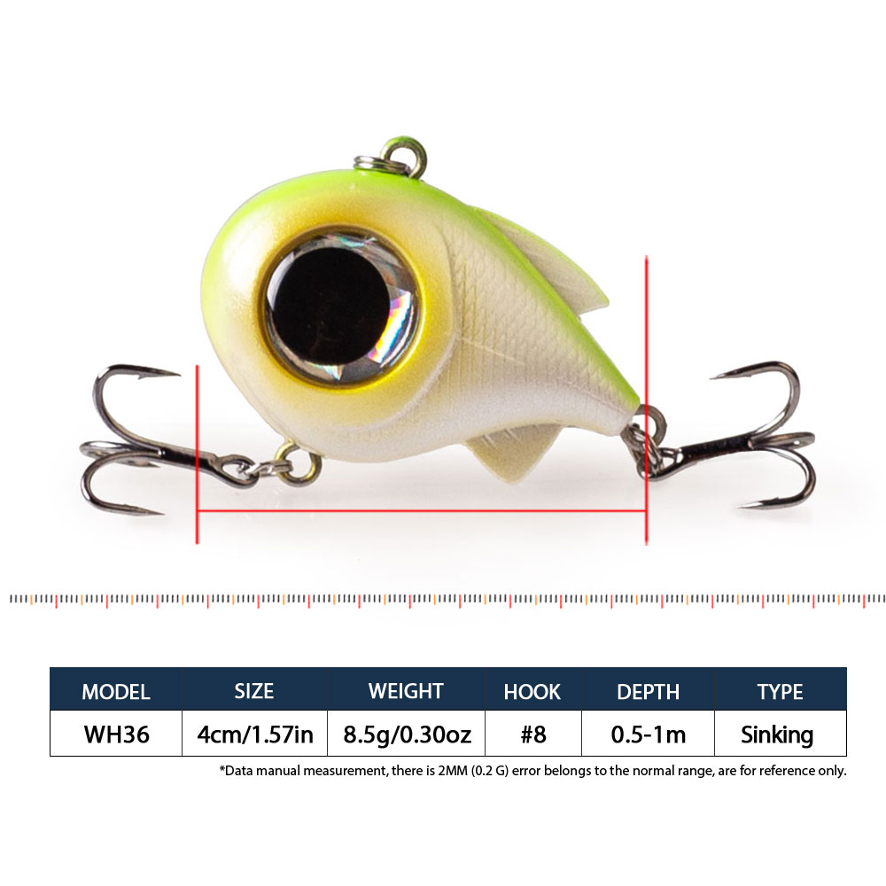 Hanlin 3D Big Eyes VIB 4cm/1.5 - 3D Printing Lure review and price