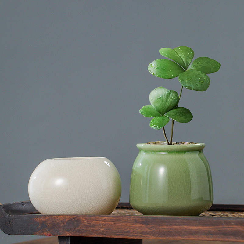 Ice Crack Glazed Ceramic Flowe - 3D Printing Pot review and price