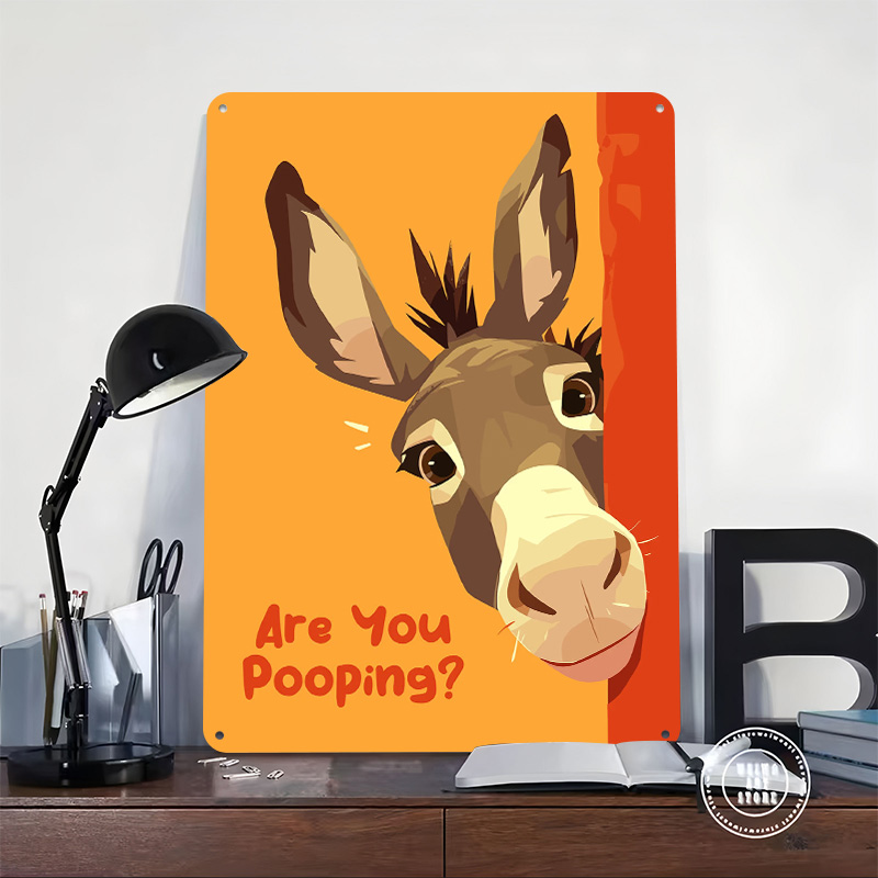 Funny Donkey Cartoon With Ques - 3D Printing Question review and price