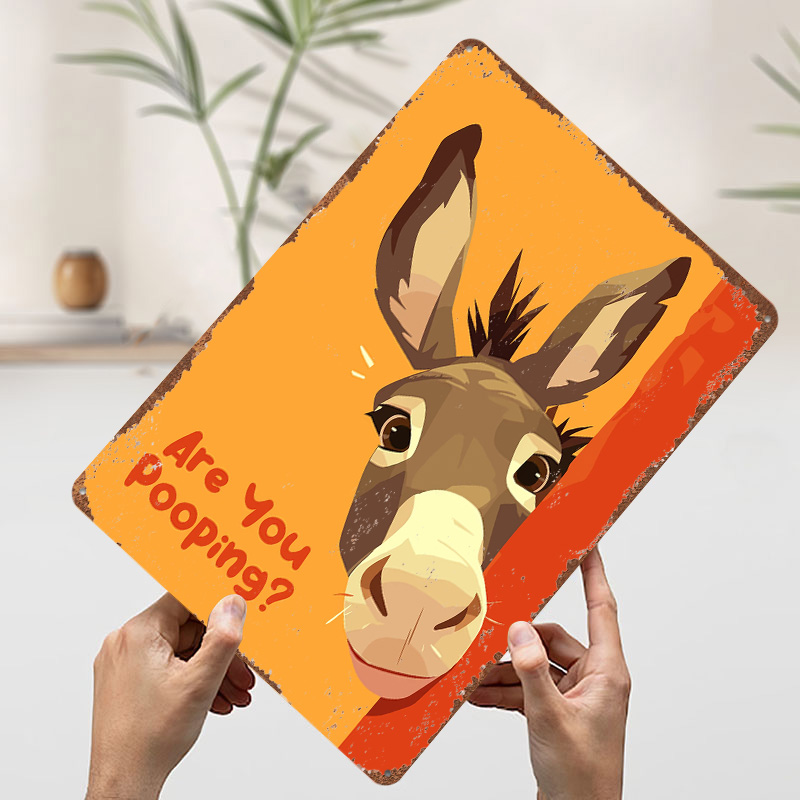 Funny Donkey Cartoon With Ques - 3D Printing Question review and price