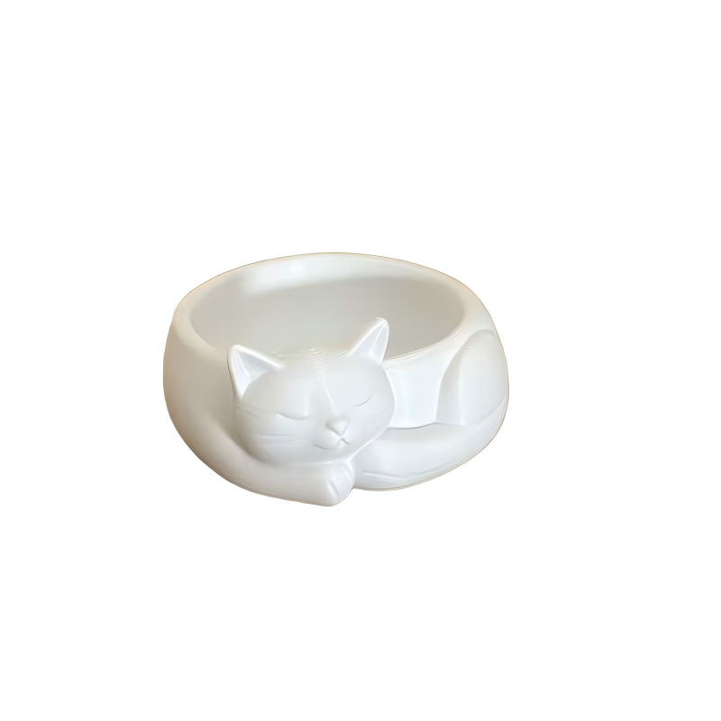 3D Printed Sleeping Cat Flower - 3D Printing Pot review and price