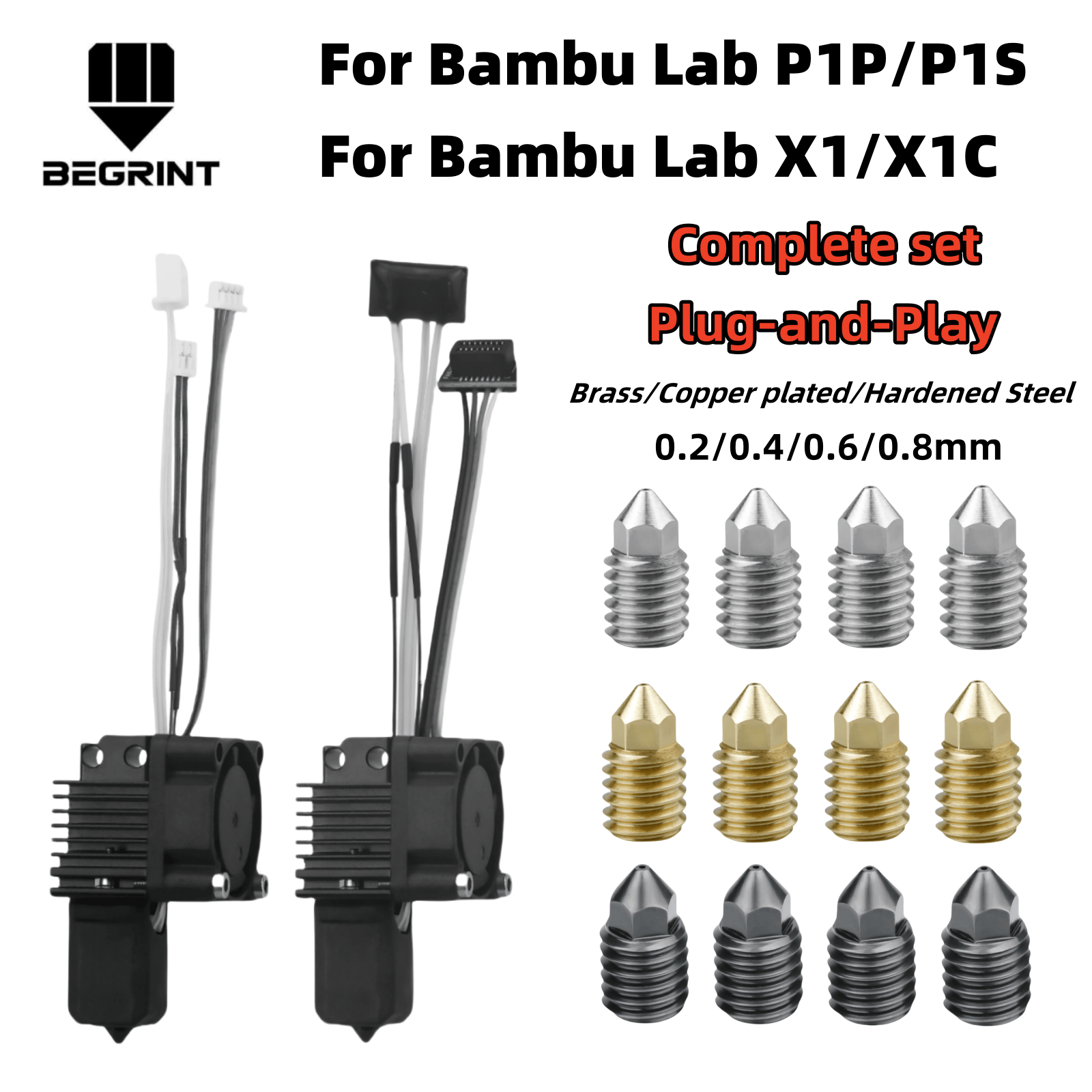 For Bambu Lab X1C P1P P1S Comp - Nozzle 0.4Mm Hardened review and price