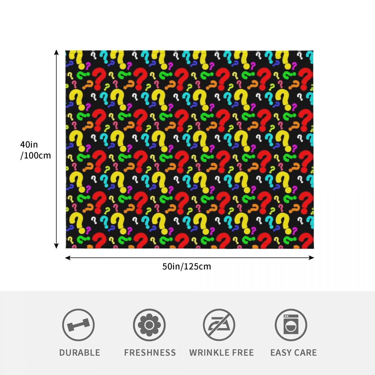 Colorful Question Mark Pattern - 3D Printing Question review and price