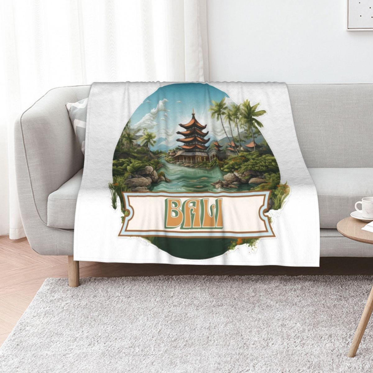 Bali Indonesia Throw Blanket W - 3D Printing Bali review and price