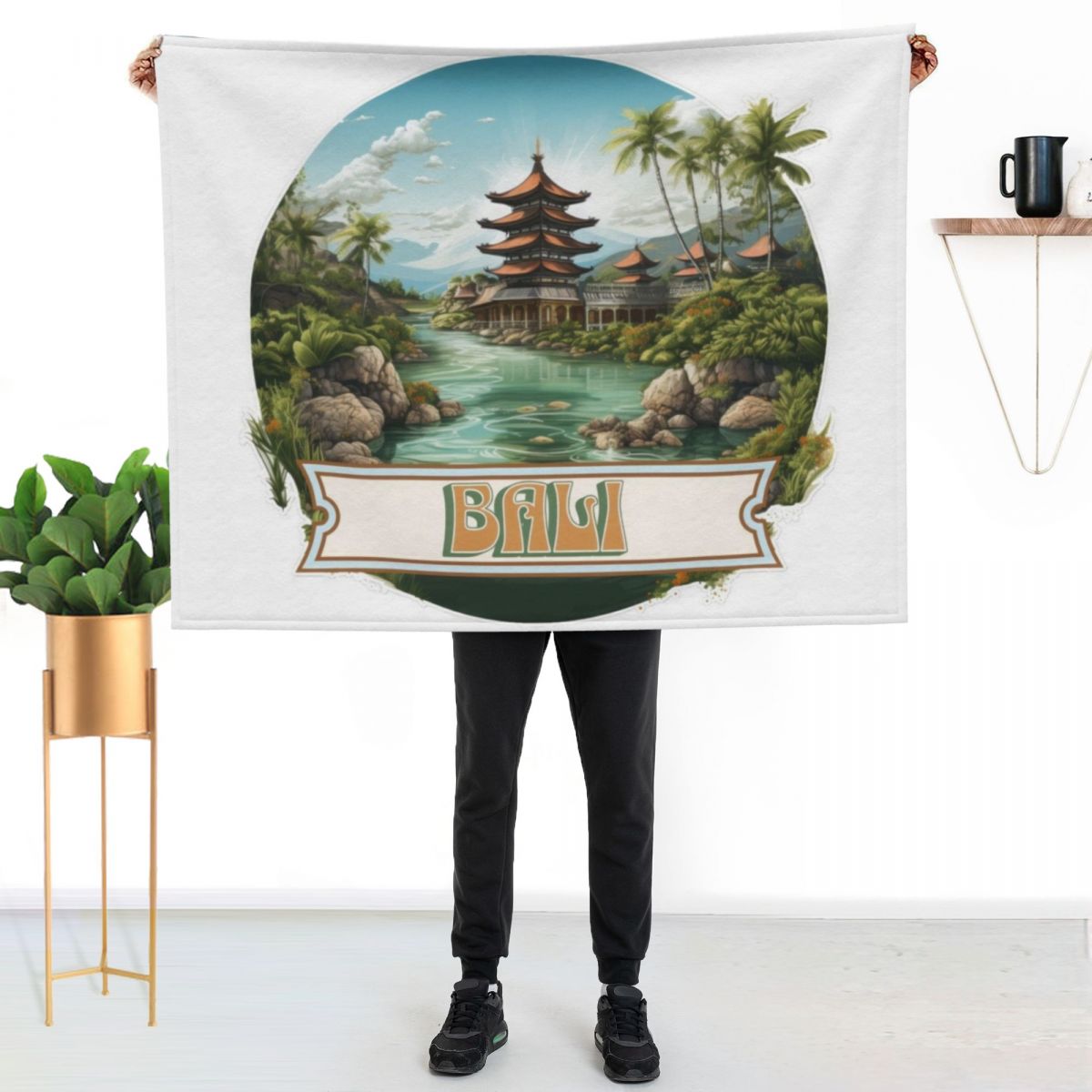 Bali Indonesia Throw Blanket W - 3D Printing Bali review and price