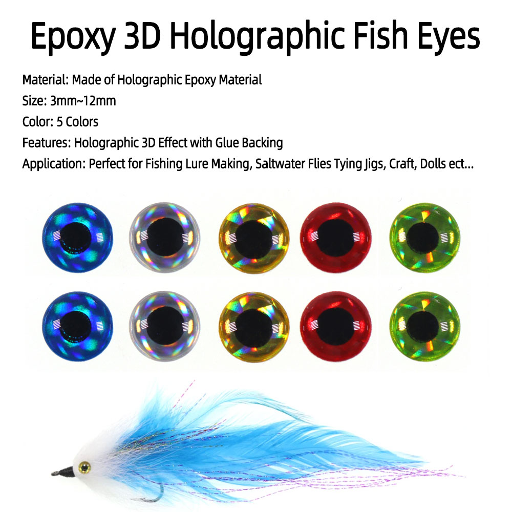 ICERIO 100pcs/Pack Epoxy 3D Ho - 3D Printing Lure review and price