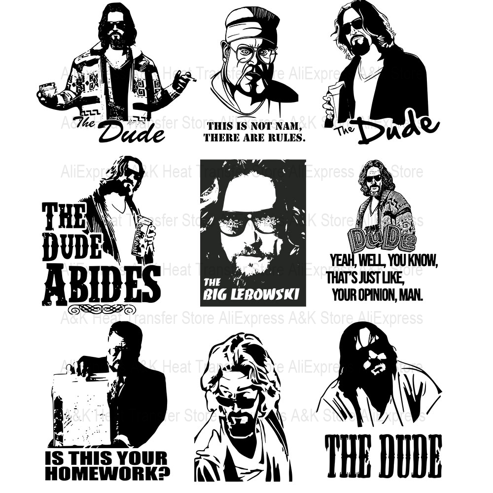 Cool Lebowski Iron On Patch Fo - 3D Printing Vinyl review and price