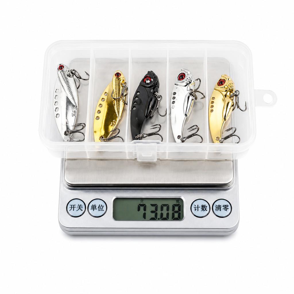 5pcs Boxxed 10g Metal VIB Fish - 3D Printing Lure review and price