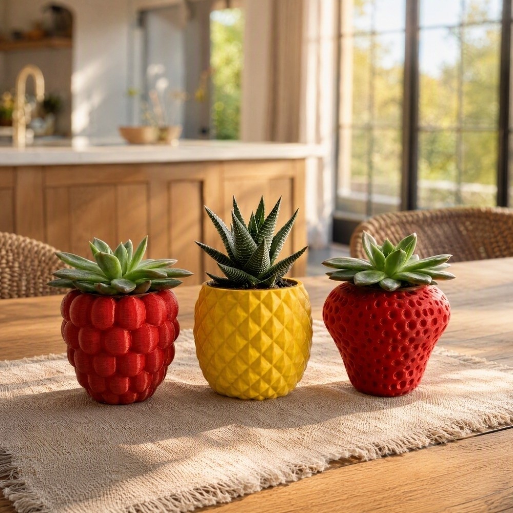 Plastic Fruit Flower Pot 3D Pr - 3D Printing Pot review and price