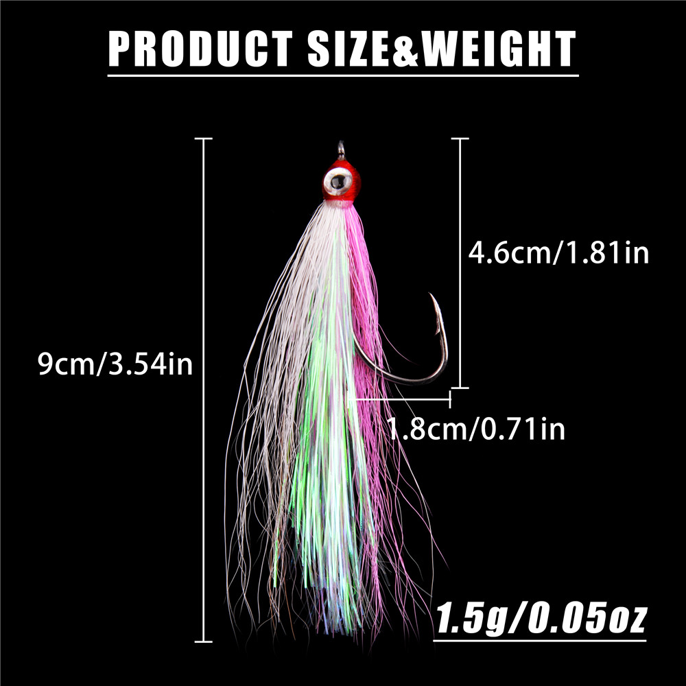 10/20/30PCS Bucktail Teasers f - 3D Printing Lure review and price