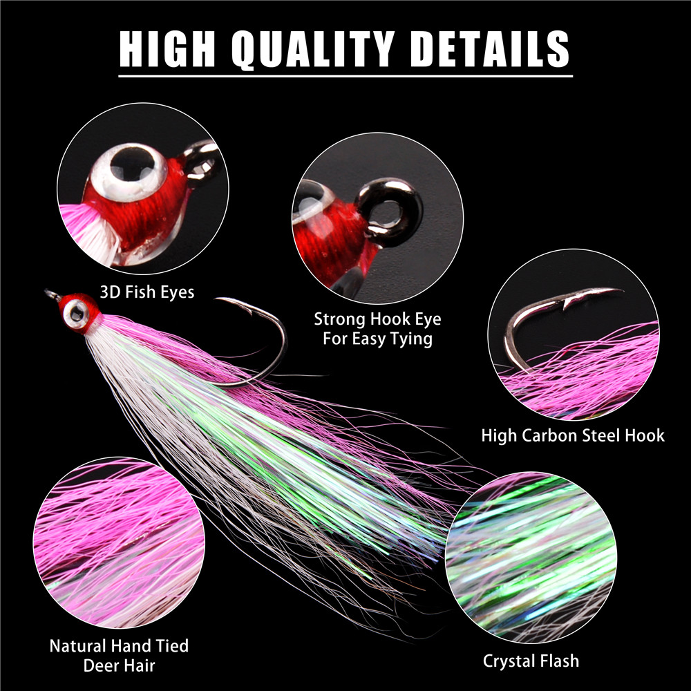 10/20/30PCS Bucktail Teasers f - 3D Printing Lure review and price