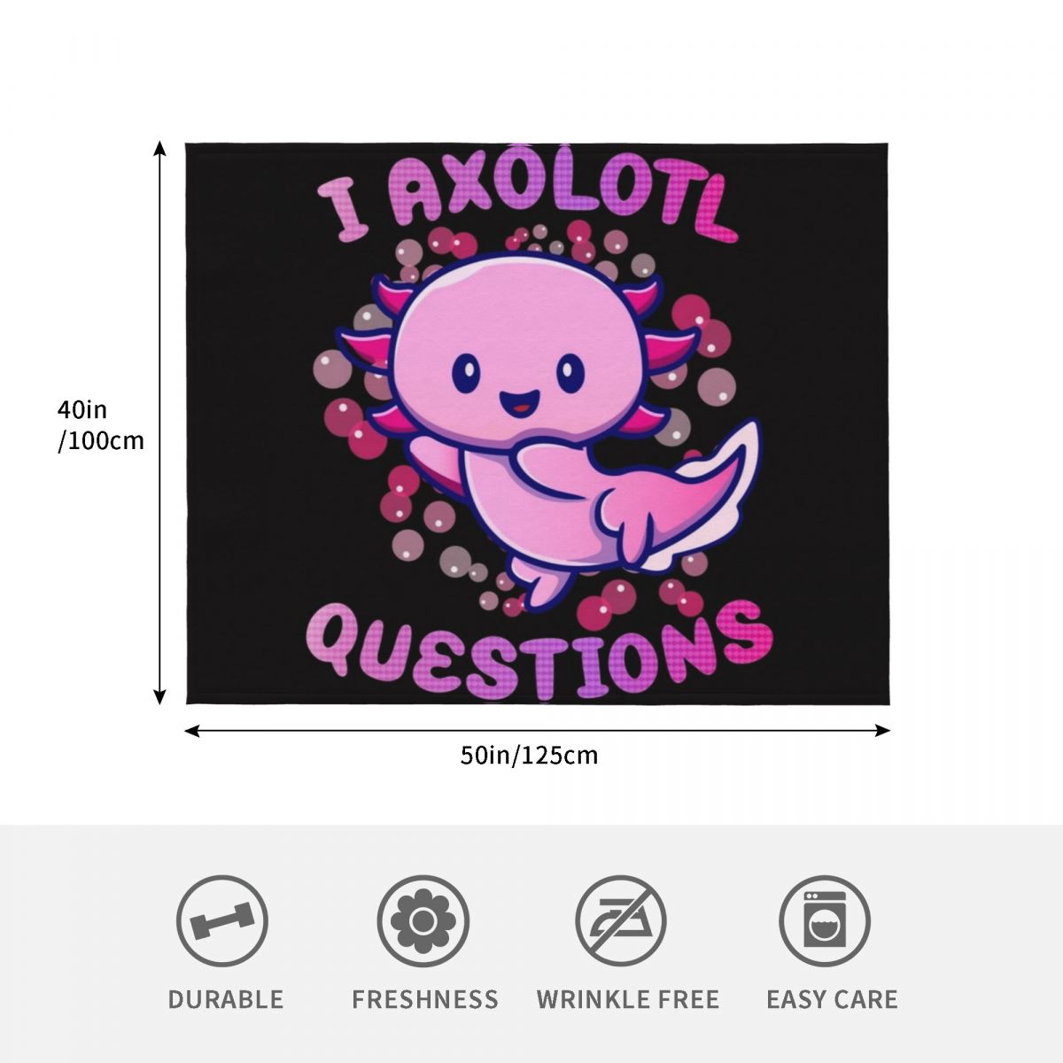 i axolotl questions Throw Blan - 3D Printing Question review and price