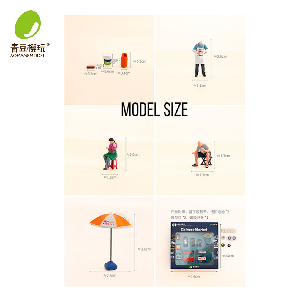 1/64 Night market s Model Kit- - 3D Printing Model Free review and price