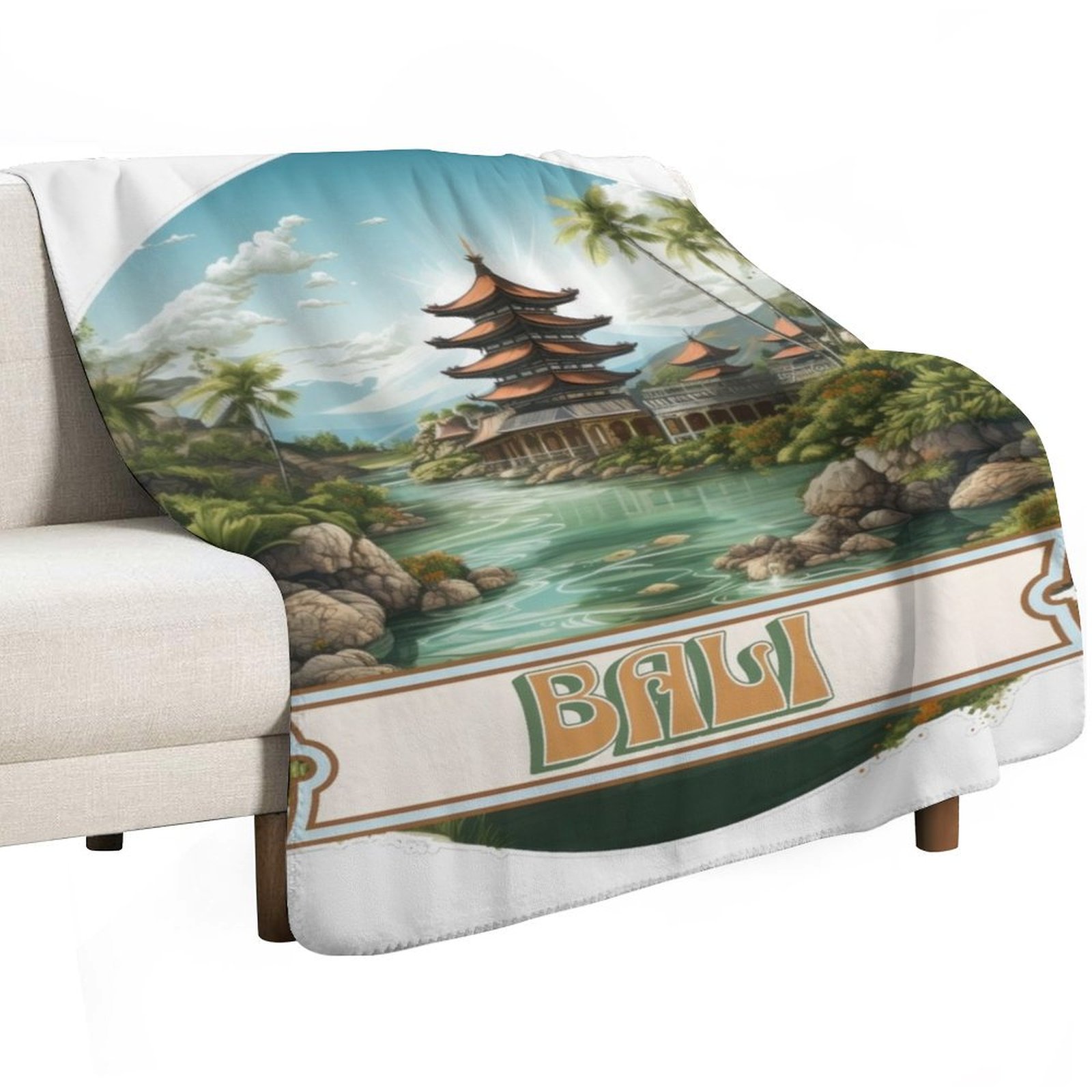 Bali Indonesia Throw Blanket S - 3D Printing Bali review and price