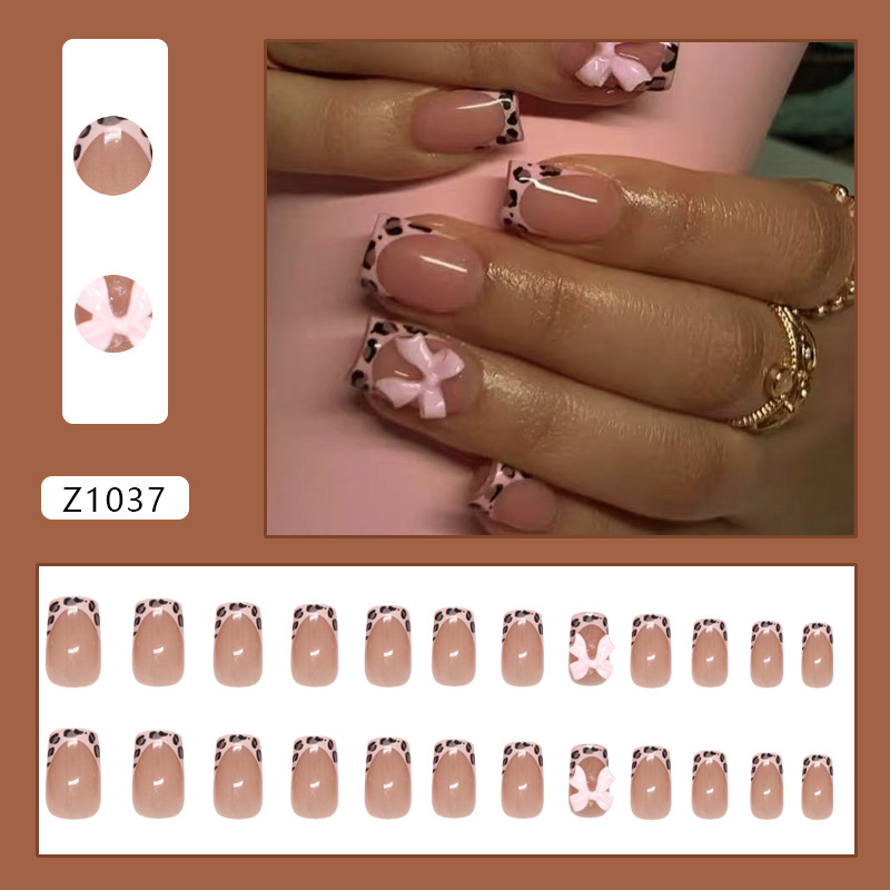 Pink Leopard Print French Tip  - 3D Printing Abs review and price
