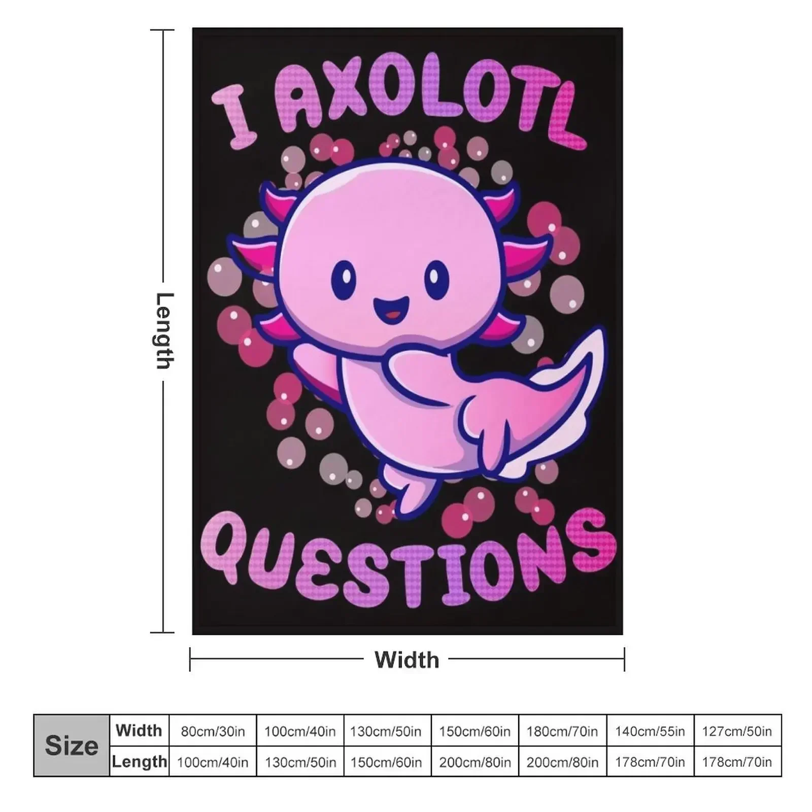 i axolotl questions Throw Blan - 3D Printing Question review and price