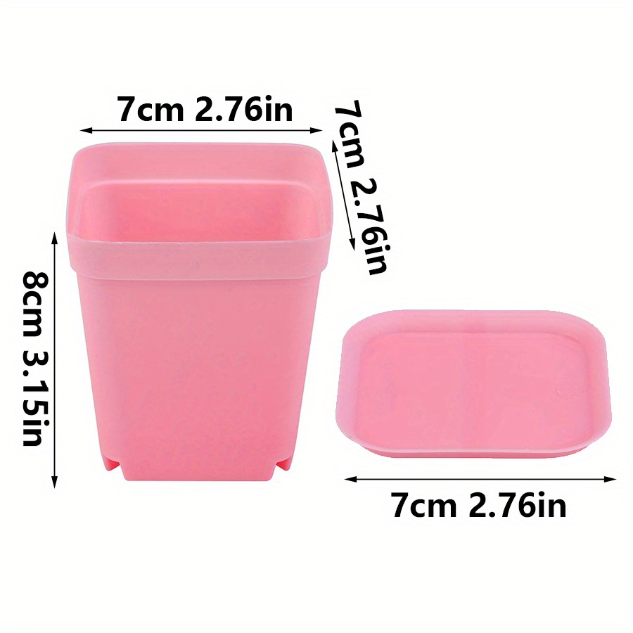 12pcs 7cm Plastic Square Pots  - 3D Printing Pot review and price