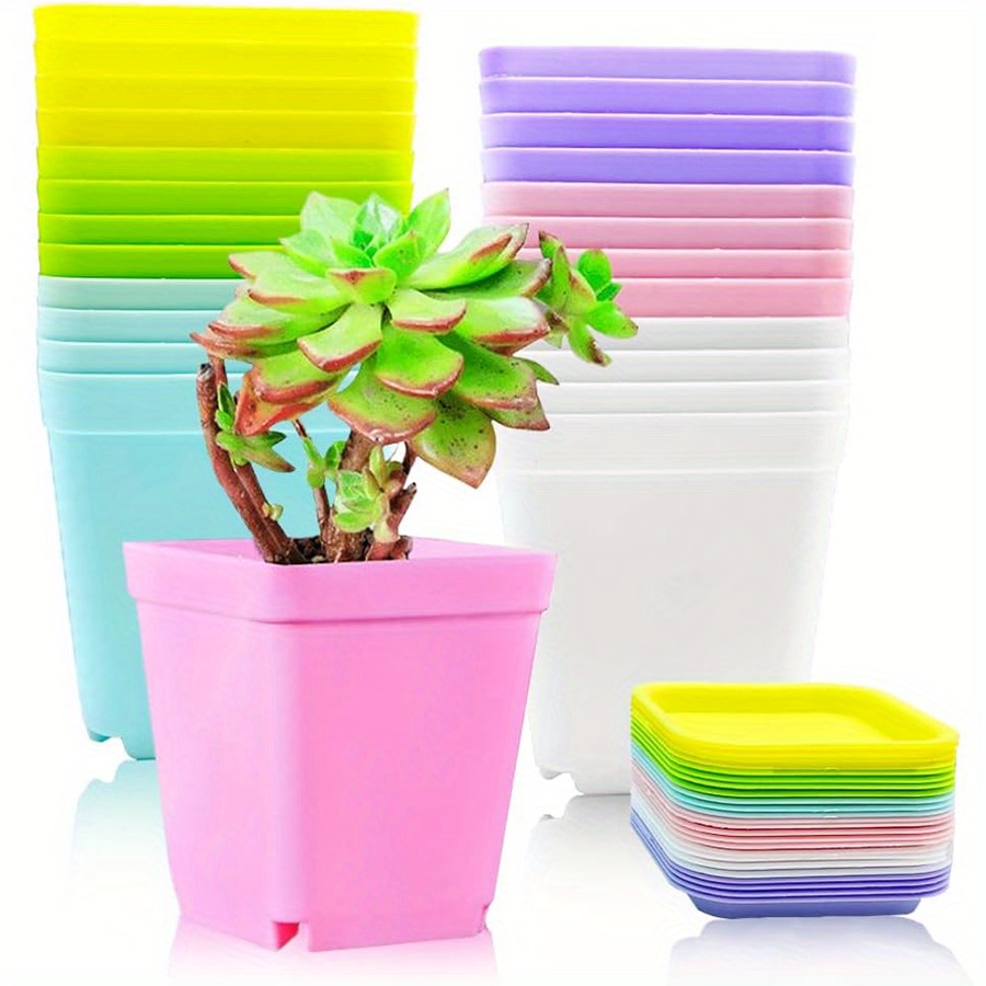 12pcs 7cm Plastic Square Pots  - 3D Printing Pot review and price