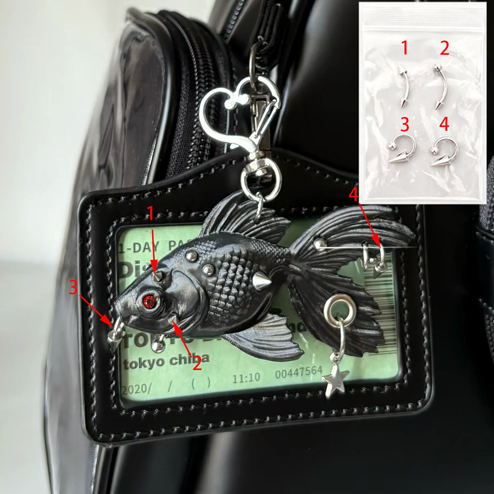 New Gothic Punk Goldfish 3D Pr - 3D Printing Steel review and price