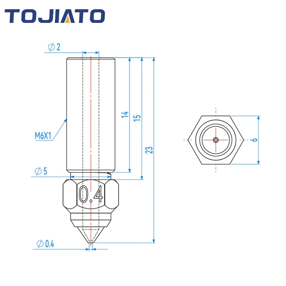 High-speed Volcano Nozzle Bras - Nozzle 0.4Mm Hardened review and price