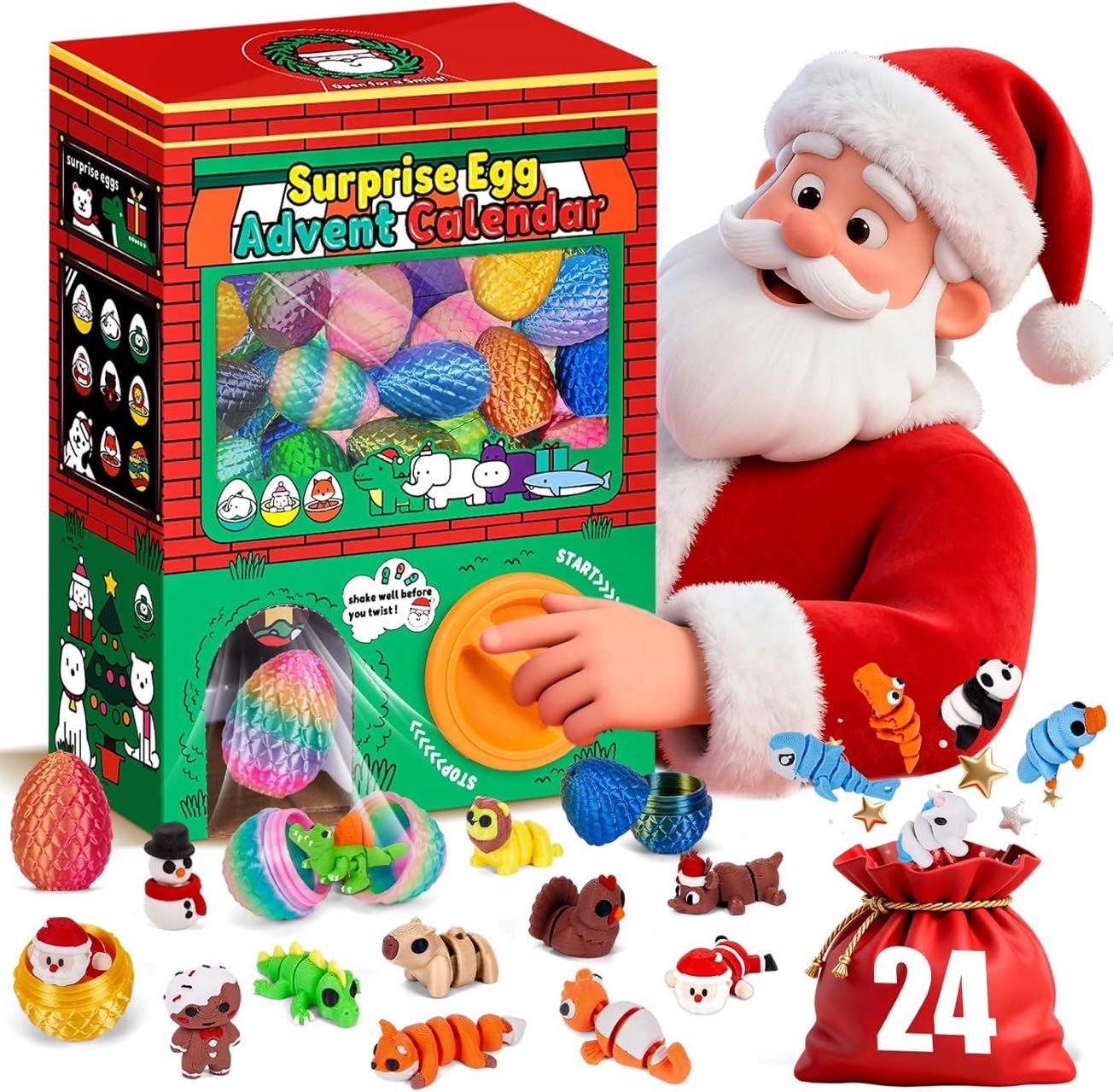24pcs 3D Printed Surprise Egg  - 3D Printing Model Free review and price