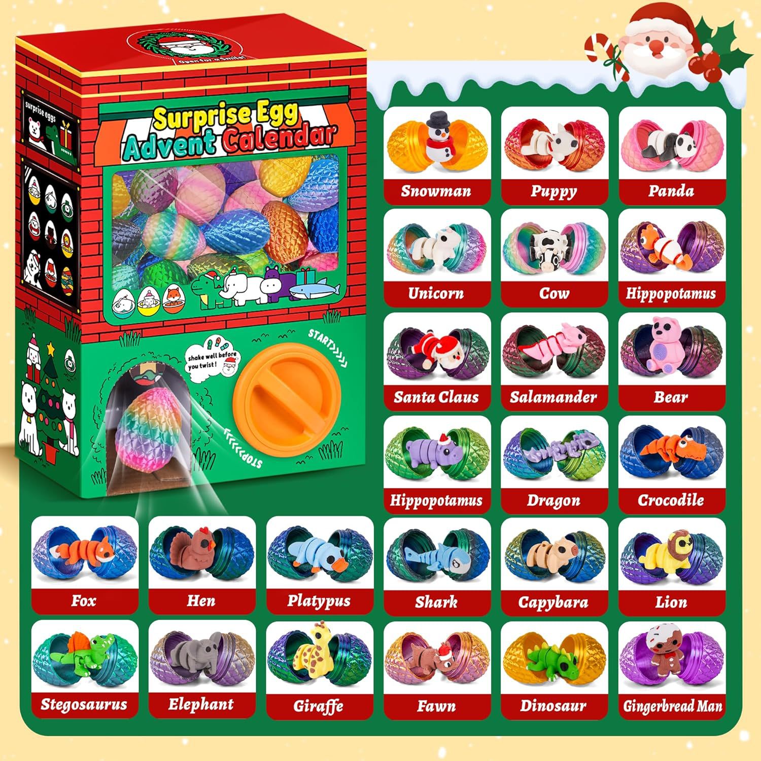 24pcs 3D Printed Surprise Egg  - 3D Printing Model Free review and price